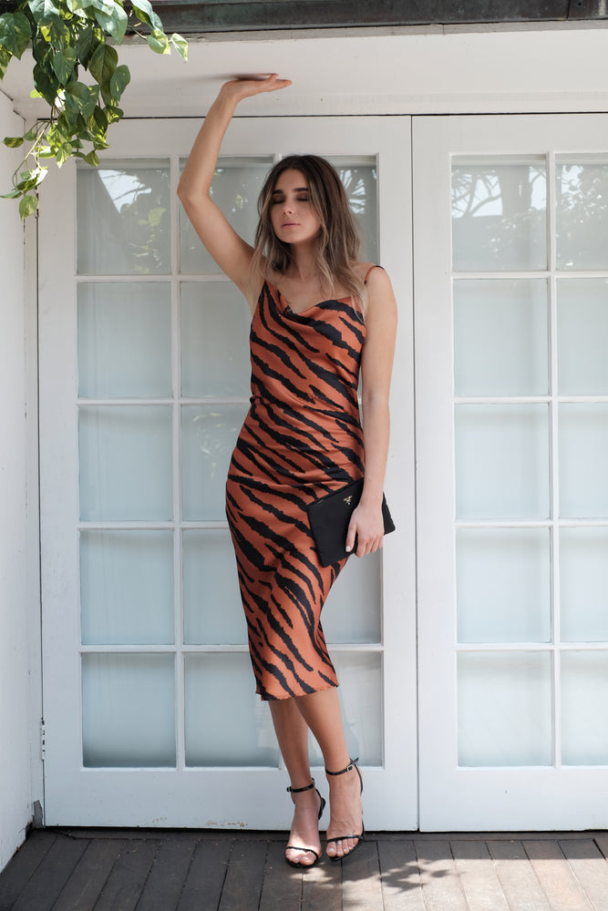 Dahlia Dress - Tiger - SAINT DELILAH