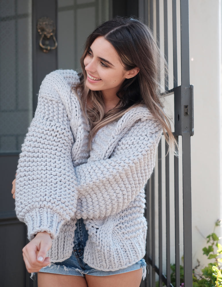 Elita Cardigan - Grey - SAINT DELILAH