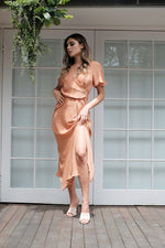 Myriam Dress - Peach - SAINT DELILAH